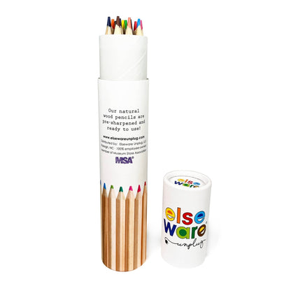 Colored Pencils - Tall & Travel Size - 12 Colors - La Vie Est Belle