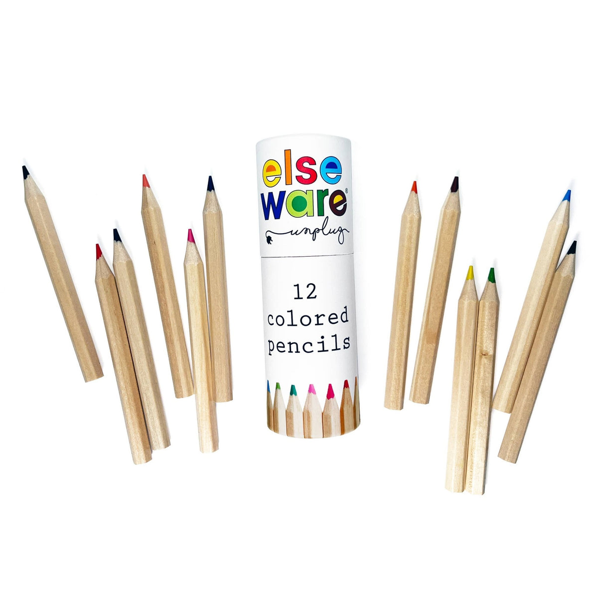 Colored Pencils - Tall & Travel Size - 12 Colors - La Vie Est Belle