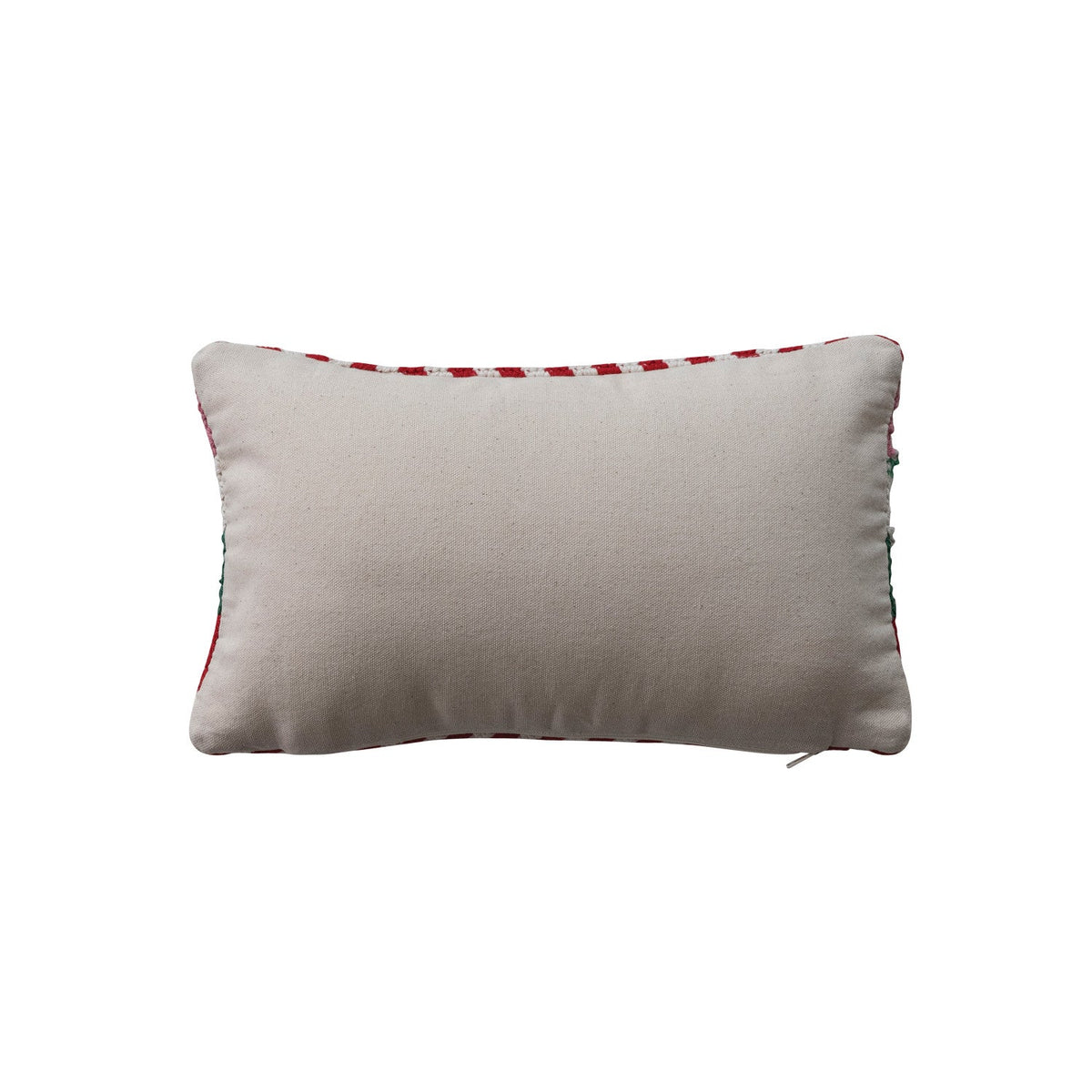 Cotton Crocheted Lumbar Pillow with Pattern - La Vie Est Belle