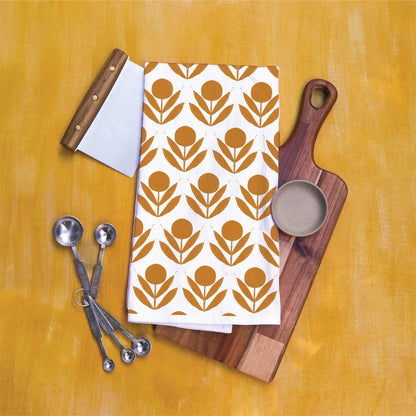Cotton Tea Towel in Scandinavian Floral, 3 Colors - La Vie Est Belle