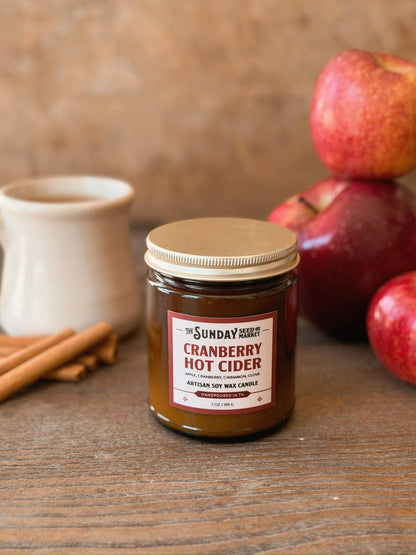 Cranberry Hot Cider Candle - La Vie Est Belle