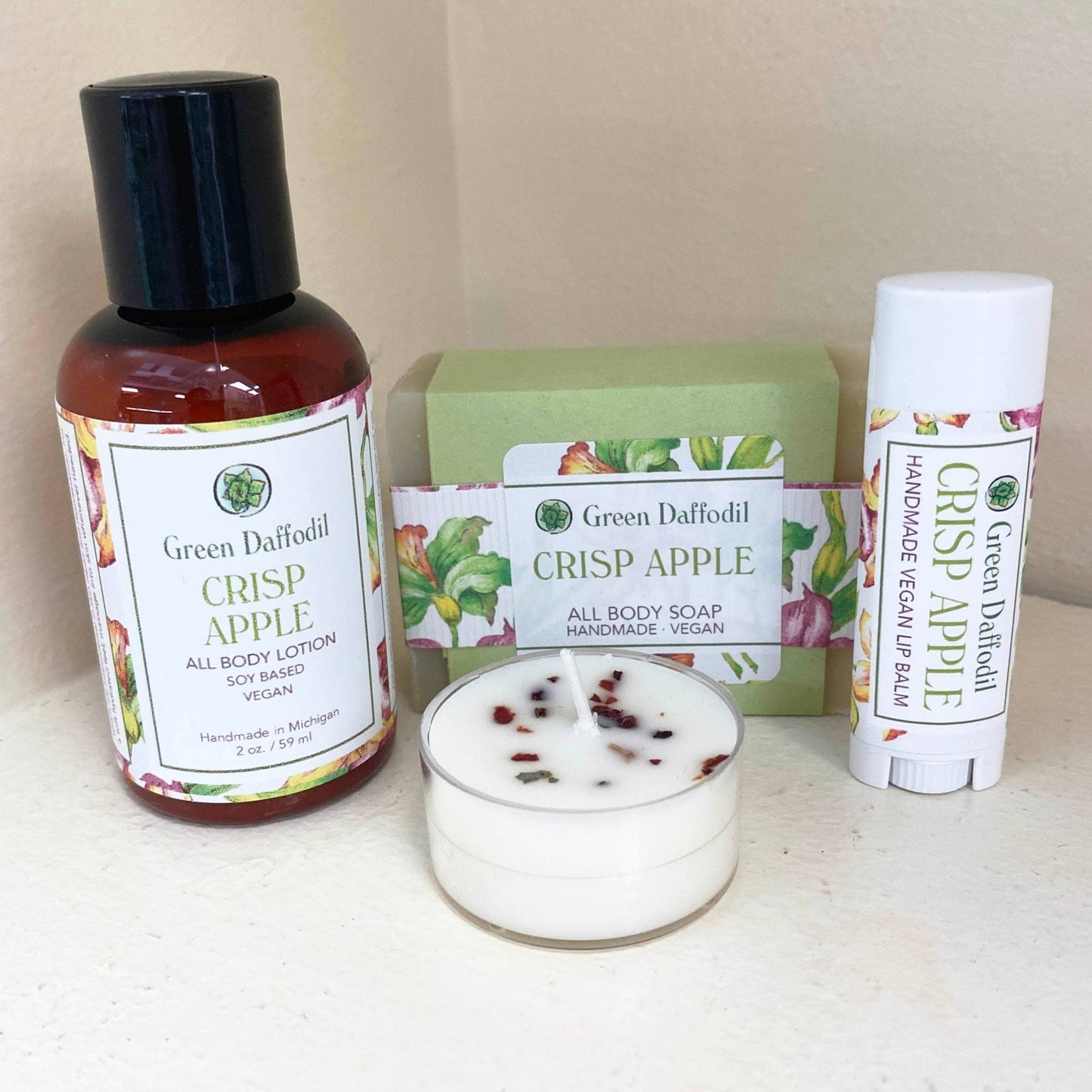 Crisp Apple Organdy Quartet Gift Set- Fall Harvest - La Vie Est Belle