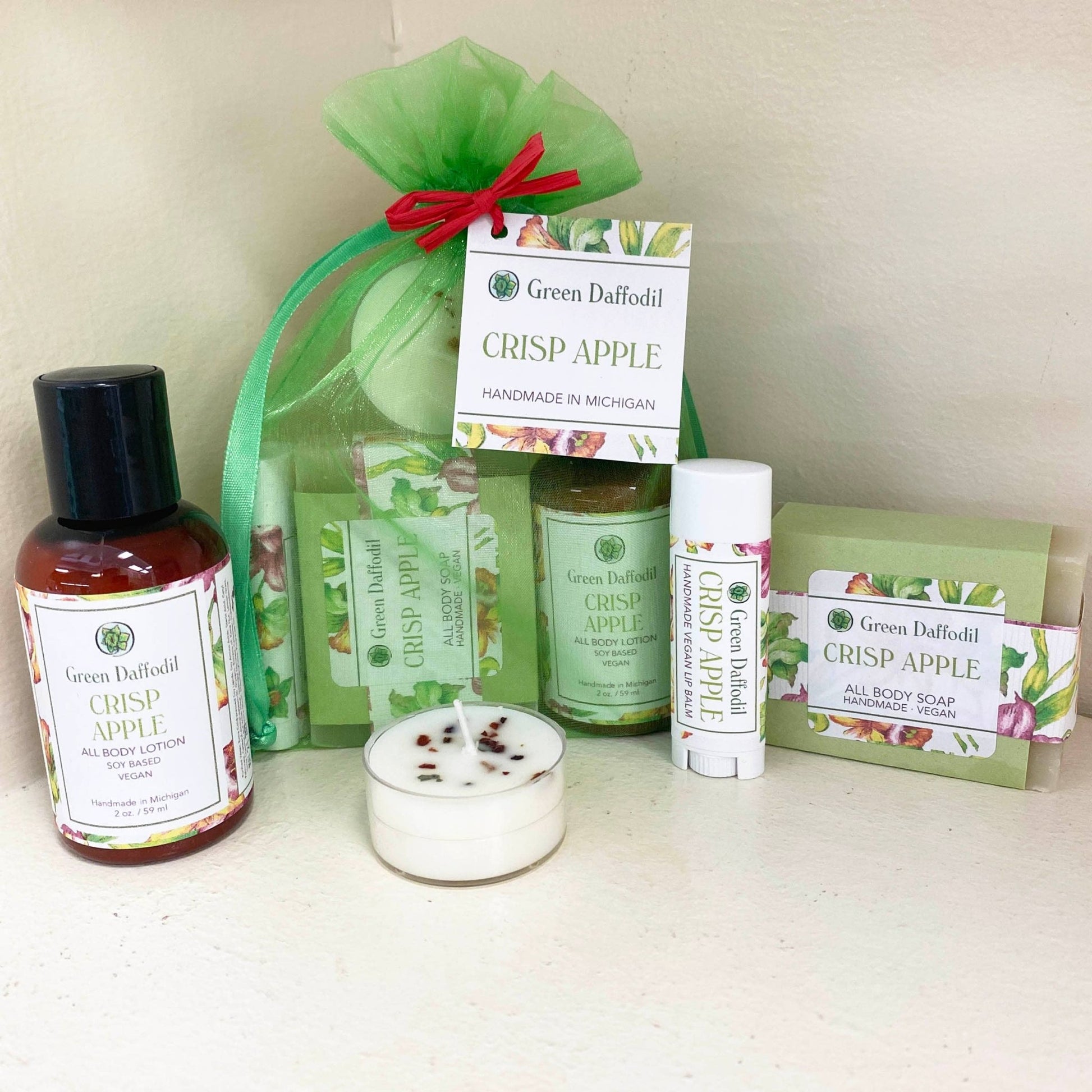 Crisp Apple Organdy Quartet Gift Set- Fall Harvest - La Vie Est Belle