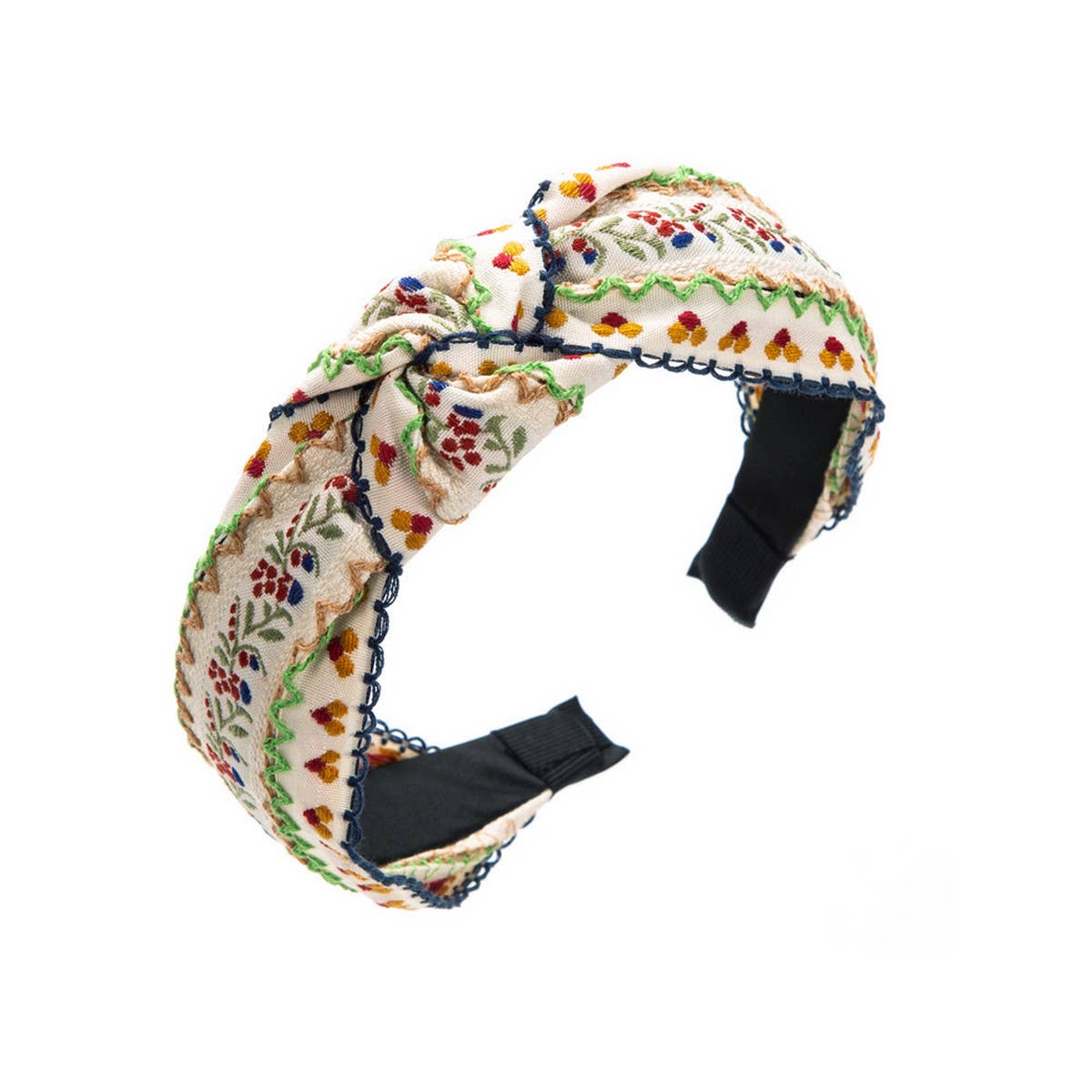 Cross Embroidery Headband - La Vie Est Belle