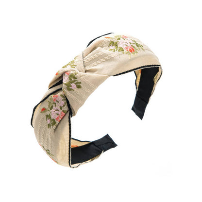 Cross Embroidery Headband - La Vie Est Belle