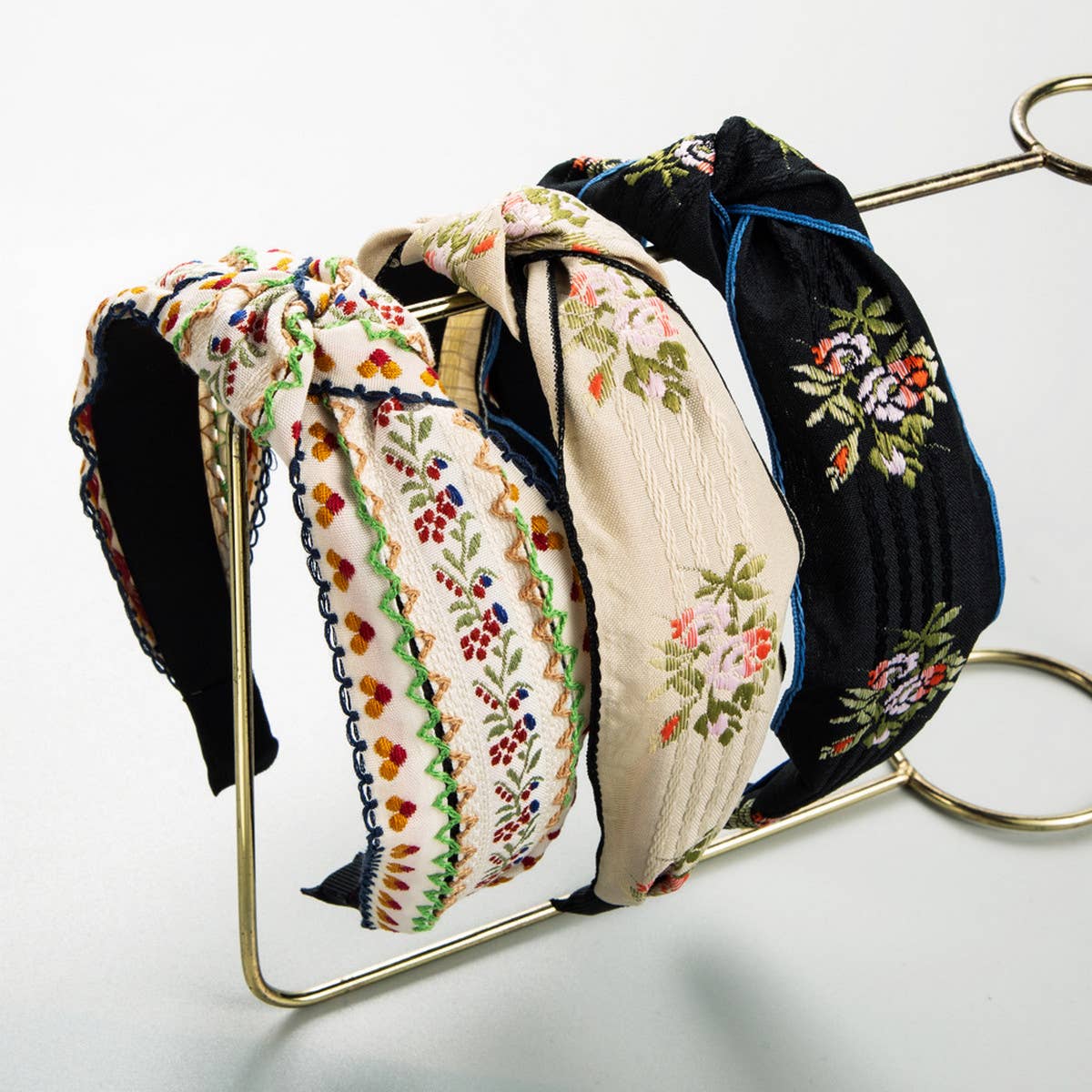 Cross Embroidery Headband - La Vie Est Belle