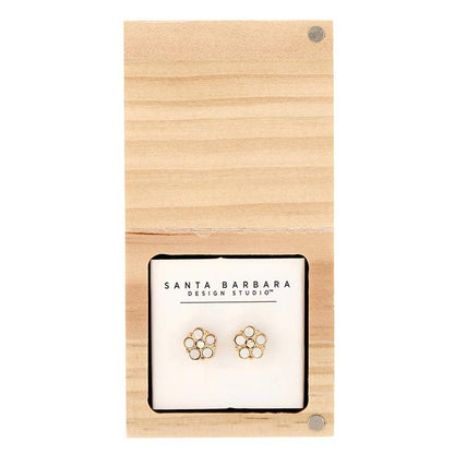 Crystal Daisy Earrings - La Vie Est Belle