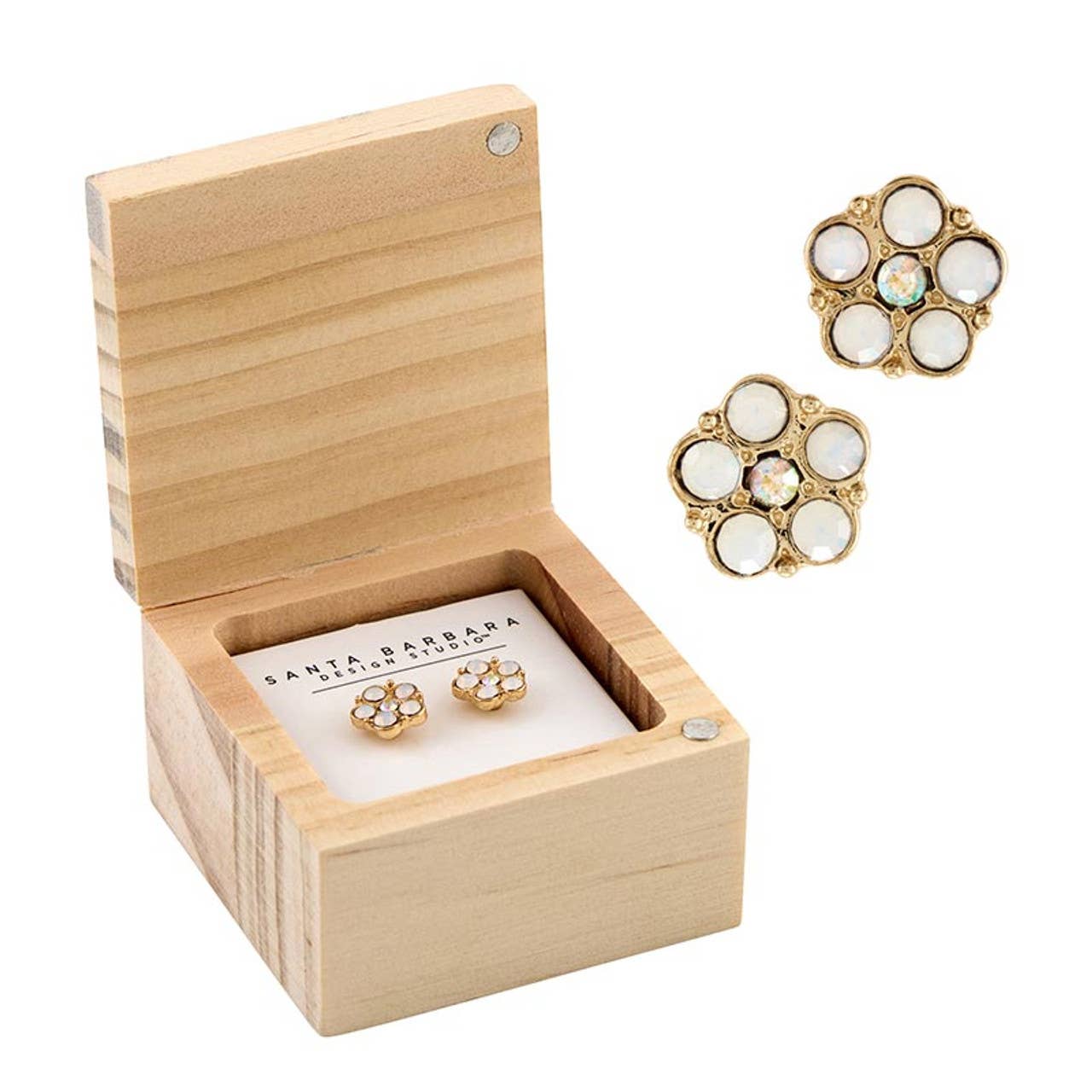 Crystal Daisy Earrings - La Vie Est Belle