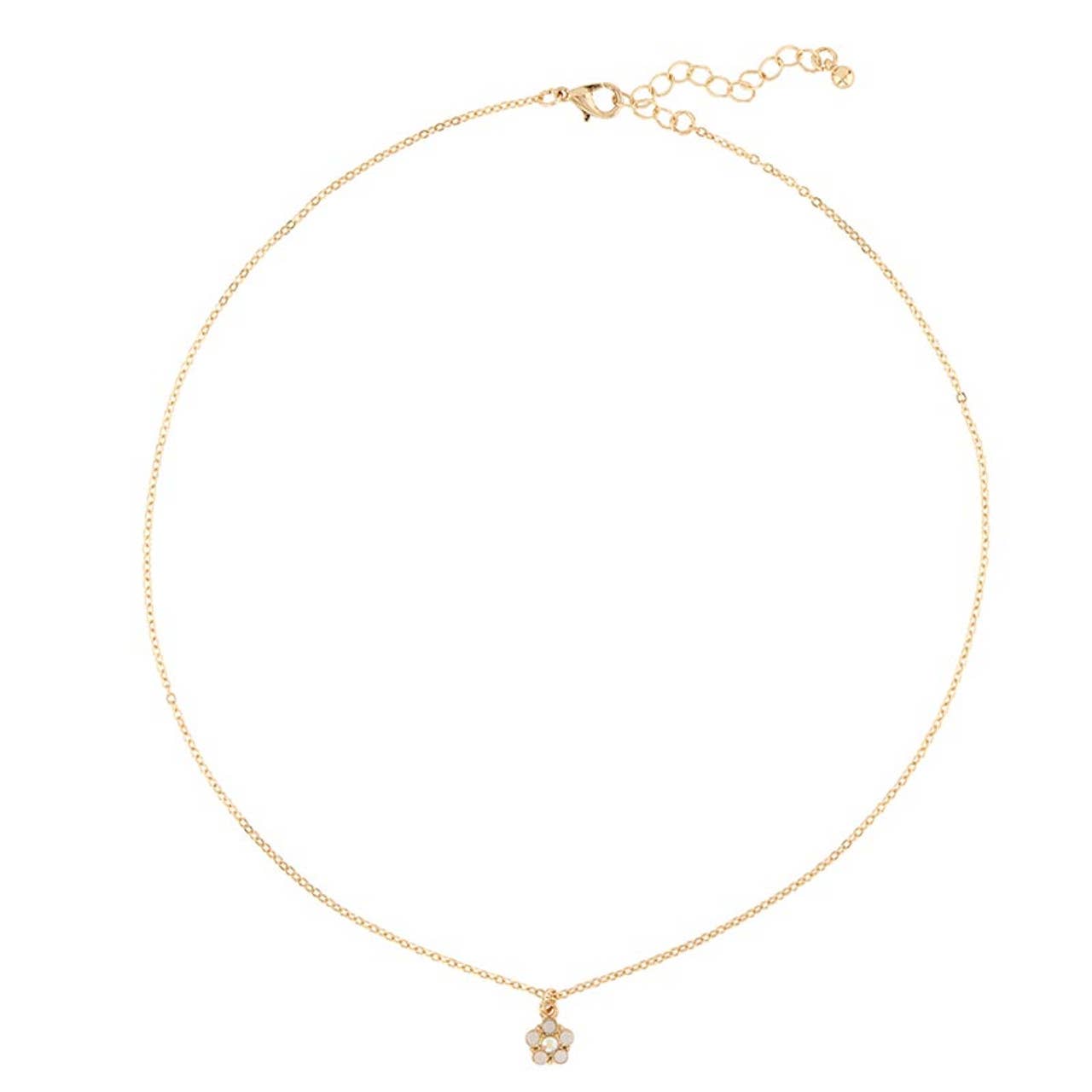 Crystal Daisy Necklace - La Vie Est Belle