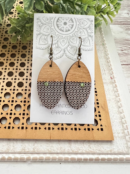 Boho Cute Hand Painted Lightweight Maple Wood 