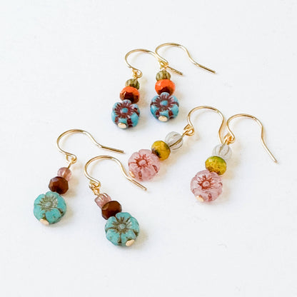 Charming Small Flower Earrings
