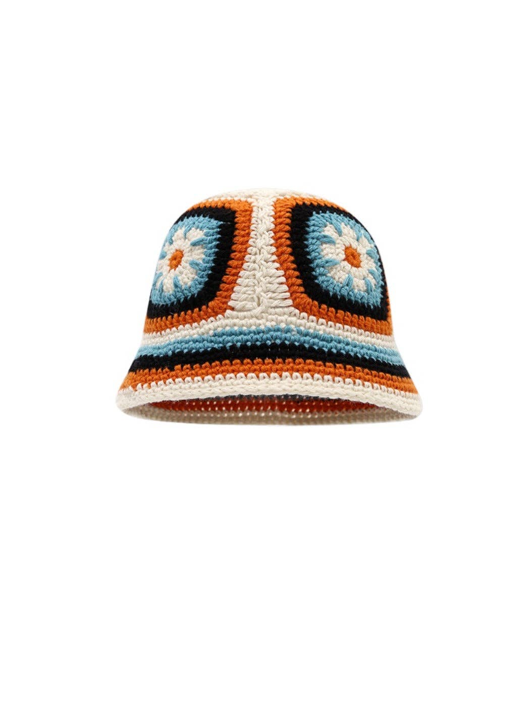Haila - Vintage Floral Crochet Bucket Hat