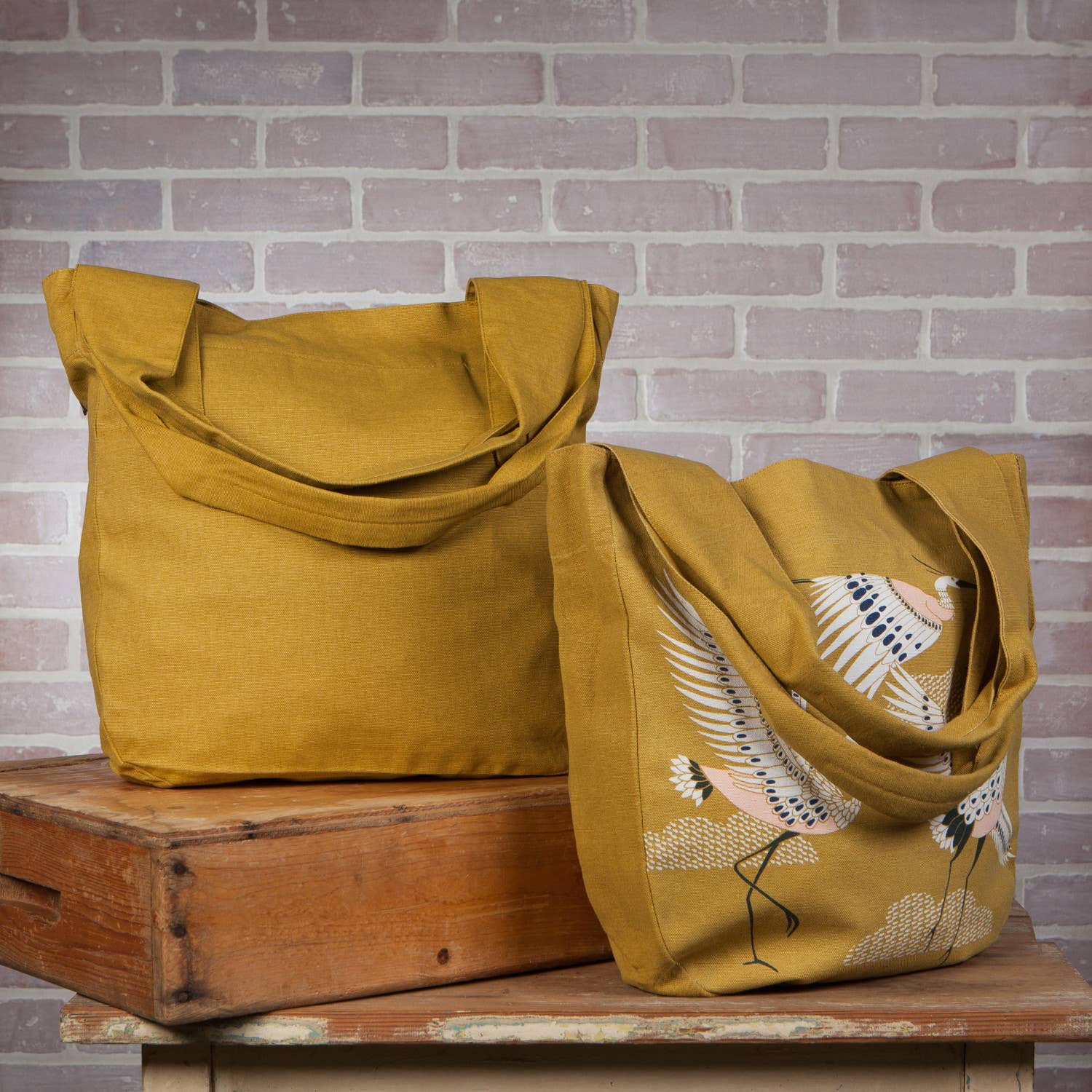 Danica Studio Flight Of Fancy Tote Bag Extra Wide Handles - La Vie Est Belle