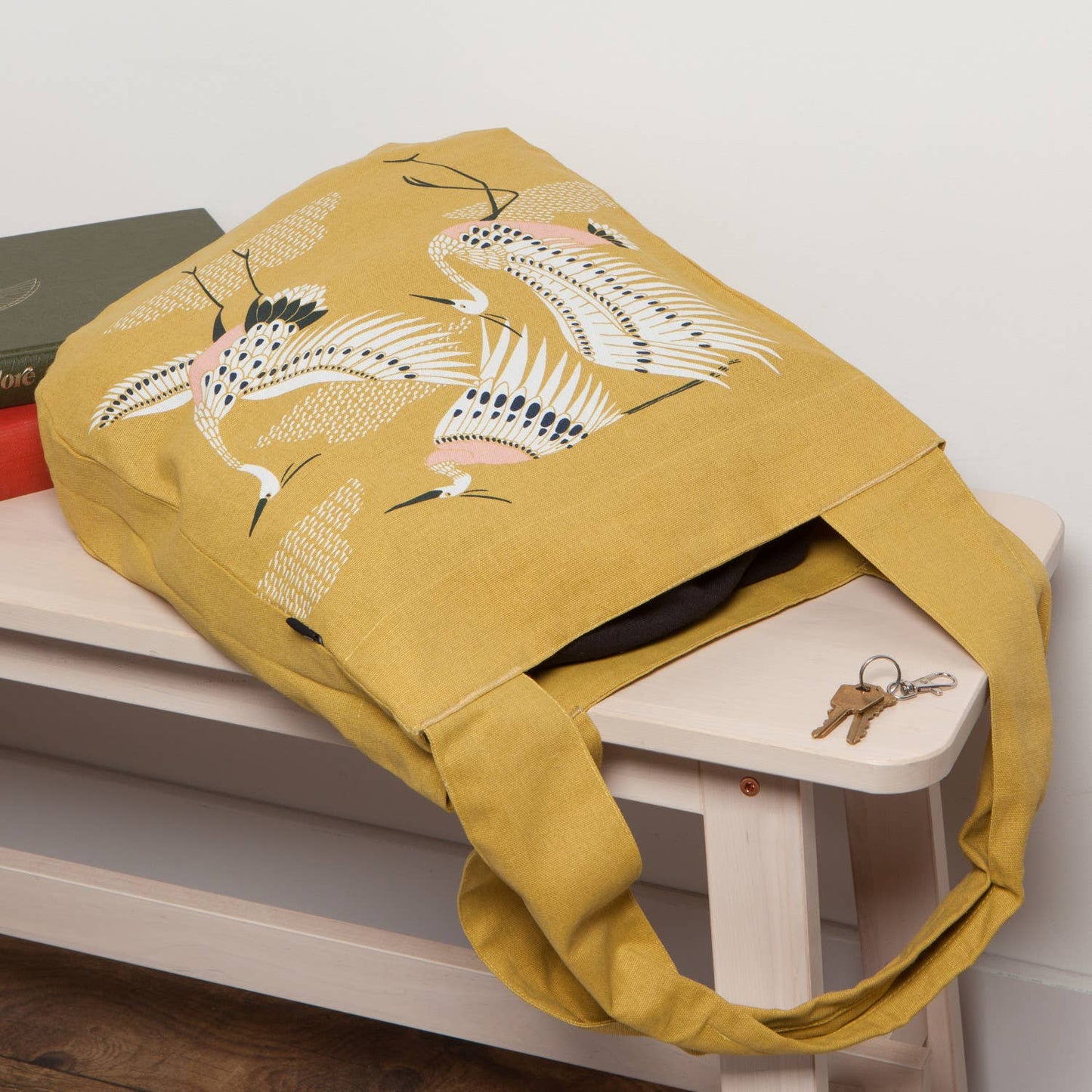 Danica Studio Flight Of Fancy Tote Bag Extra Wide Handles - La Vie Est Belle