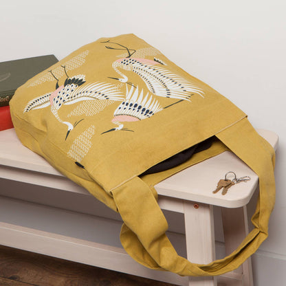 Danica Studio Flight Of Fancy Tote Bag Extra Wide Handles - La Vie Est Belle