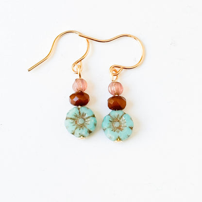 Charming Small Flower Earrings