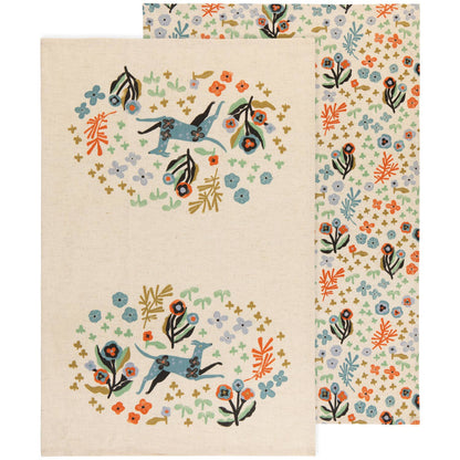 Dogwood Linen Blend Dishtowels, 2 Styles - La Vie Est Belle