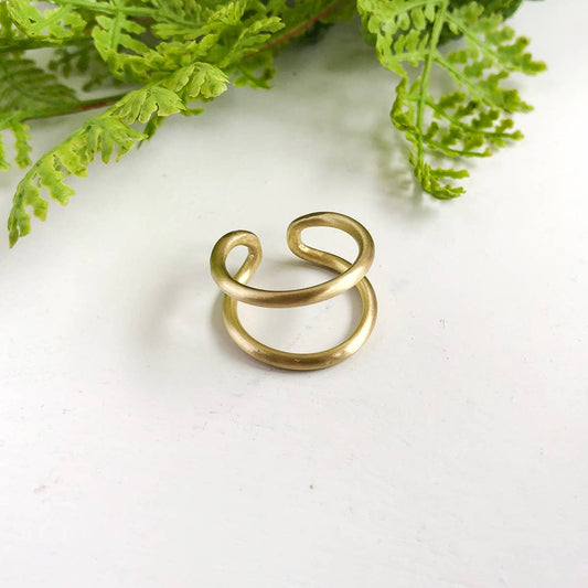 Double Arch Ring - Gold - La Vie Est Belle
