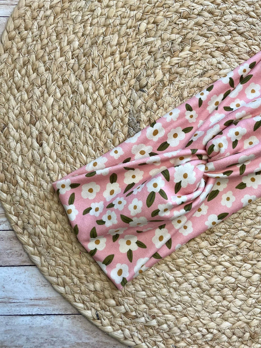 Dreamy Blooms Knit Twist Headband - La Vie Est Belle