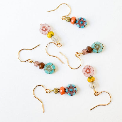 Charming Small Flower Earrings