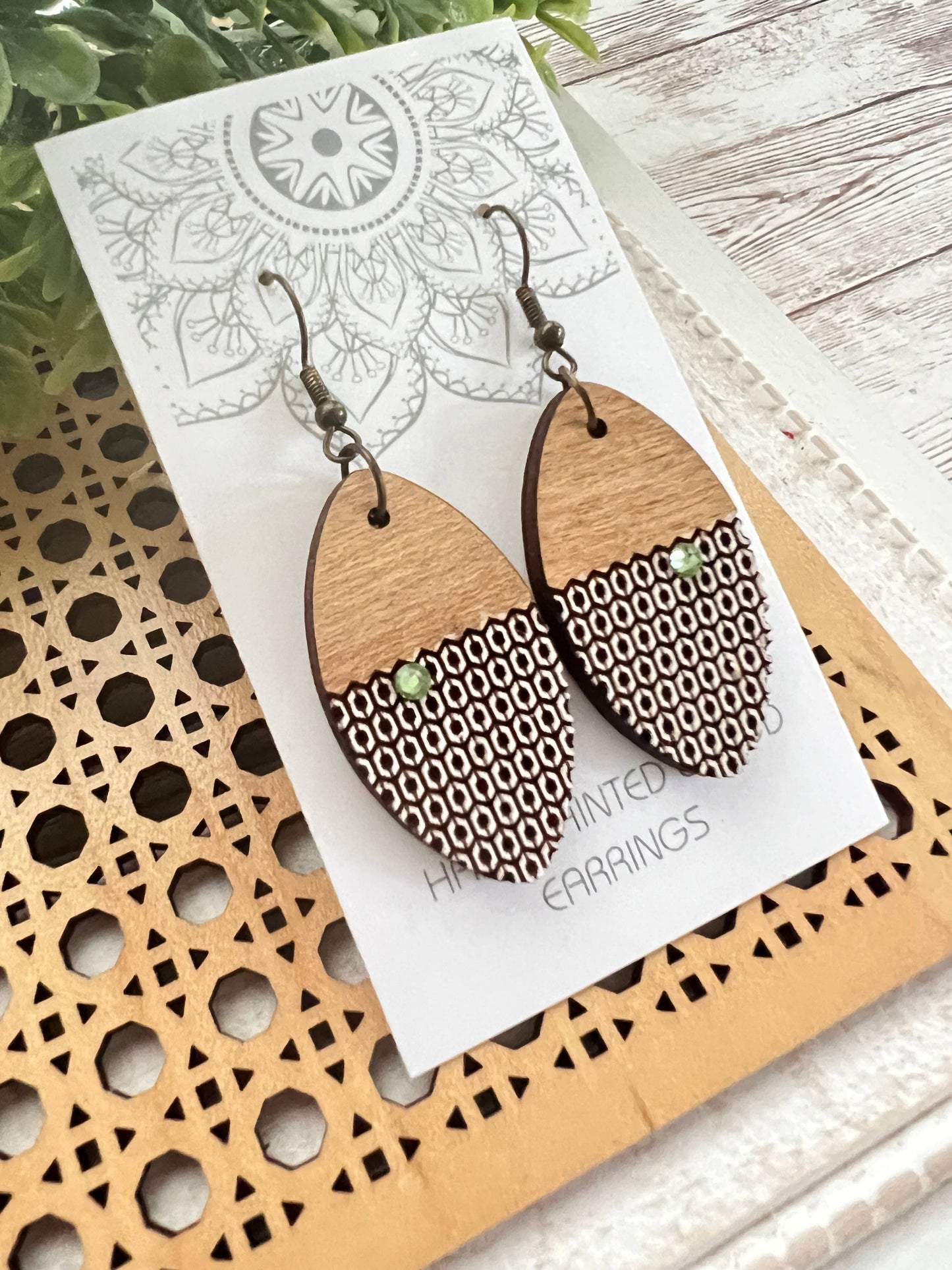 Boho Cute Hand Painted Lightweight Maple Wood 