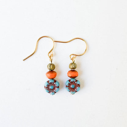 Charming Small Flower Earrings