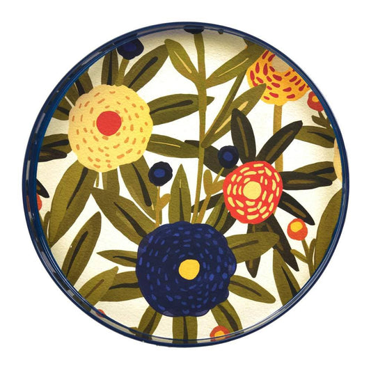 Harvest Sunshine 15 Inch Round Tray