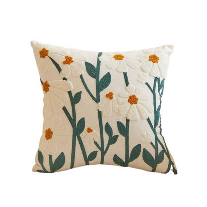 Embroidered Daisy Towel Stitch Cover - La Vie Est Belle
