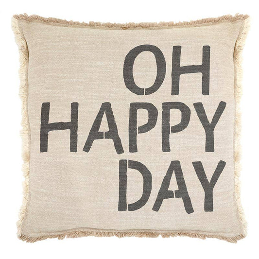 Face To Face Euro Pillow - Oh Happy Day - La Vie Est Belle