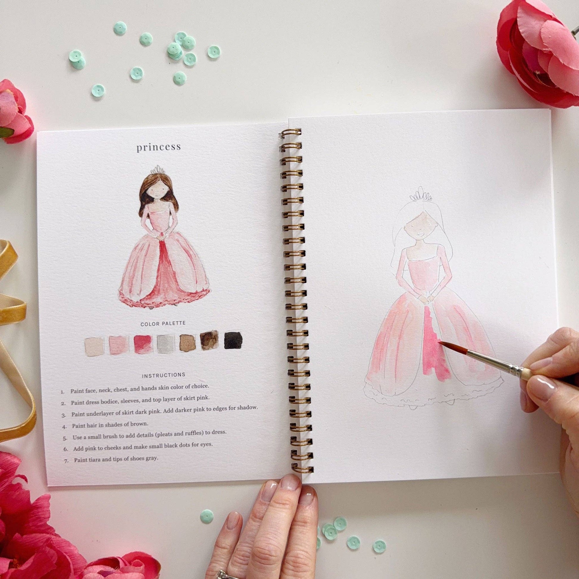 Fairytale Watercolor Workbook - La Vie Est Belle