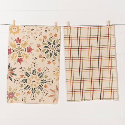 Fall Foliage Coordinated Dishtowels Set of 2 - La Vie Est Belle