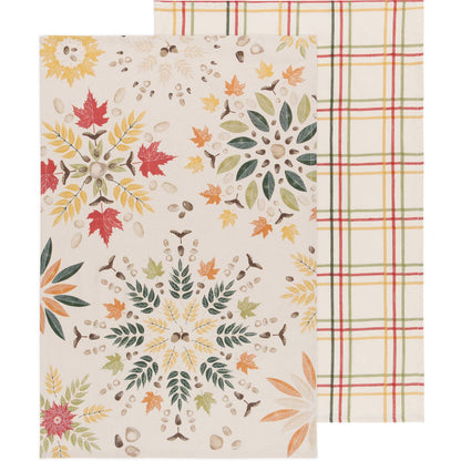 Fall Foliage Coordinated Dishtowels Set of 2 - La Vie Est Belle