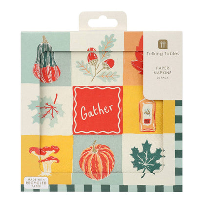 Fall Paper Napkins - 20 Pack | Fall Decor | - La Vie Est Belle