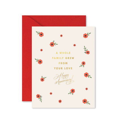 Family Grew Anniversary Greeting Card - La Vie Est Belle
