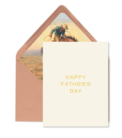 Father's Day Rodeo Greeting Card - La Vie Est Belle