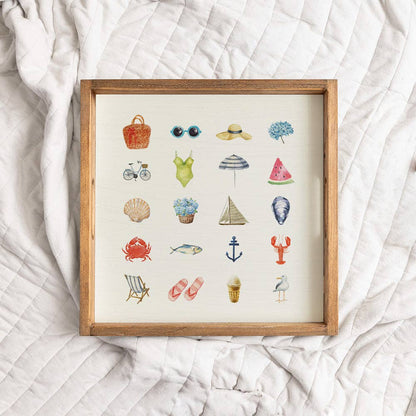 Favorite Summer Things Wooden Serving Tray - La Vie Est Belle