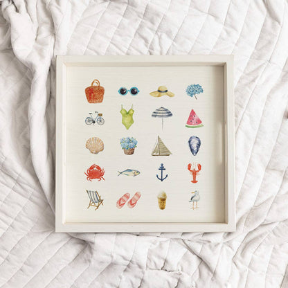 Favorite Summer Things Wooden Serving Tray - La Vie Est Belle
