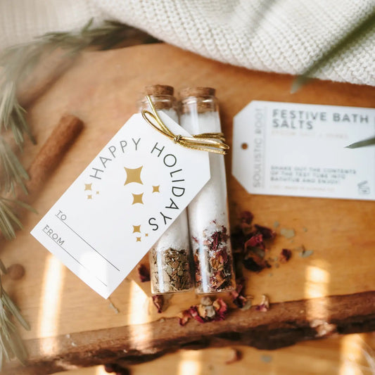 Festive Bath Salts - Stocking Stuffers & Christmas Ornaments - La Vie Est Belle