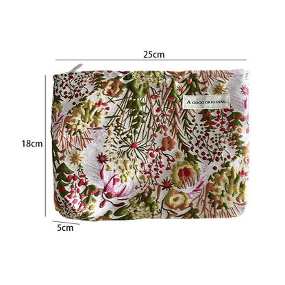 Floral Makeup Bag Travel Wash Pouch - La Vie Est Belle