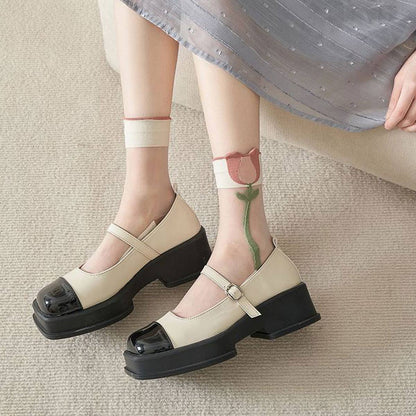 Floral Summer Sheer Mesh Socks - La Vie Est Belle