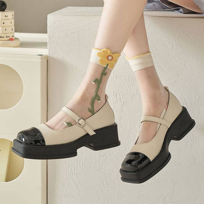 Floral Summer Sheer Mesh Socks - La Vie Est Belle