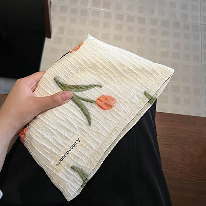 Floral Tulip Cosmetic Bag Large Travel Pouch - La Vie Est Belle