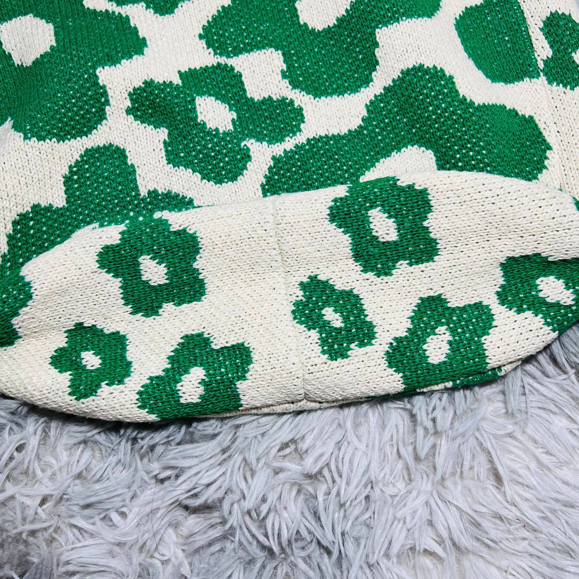 Flower Knitted Large Single Shoulder Bag - La Vie Est Belle