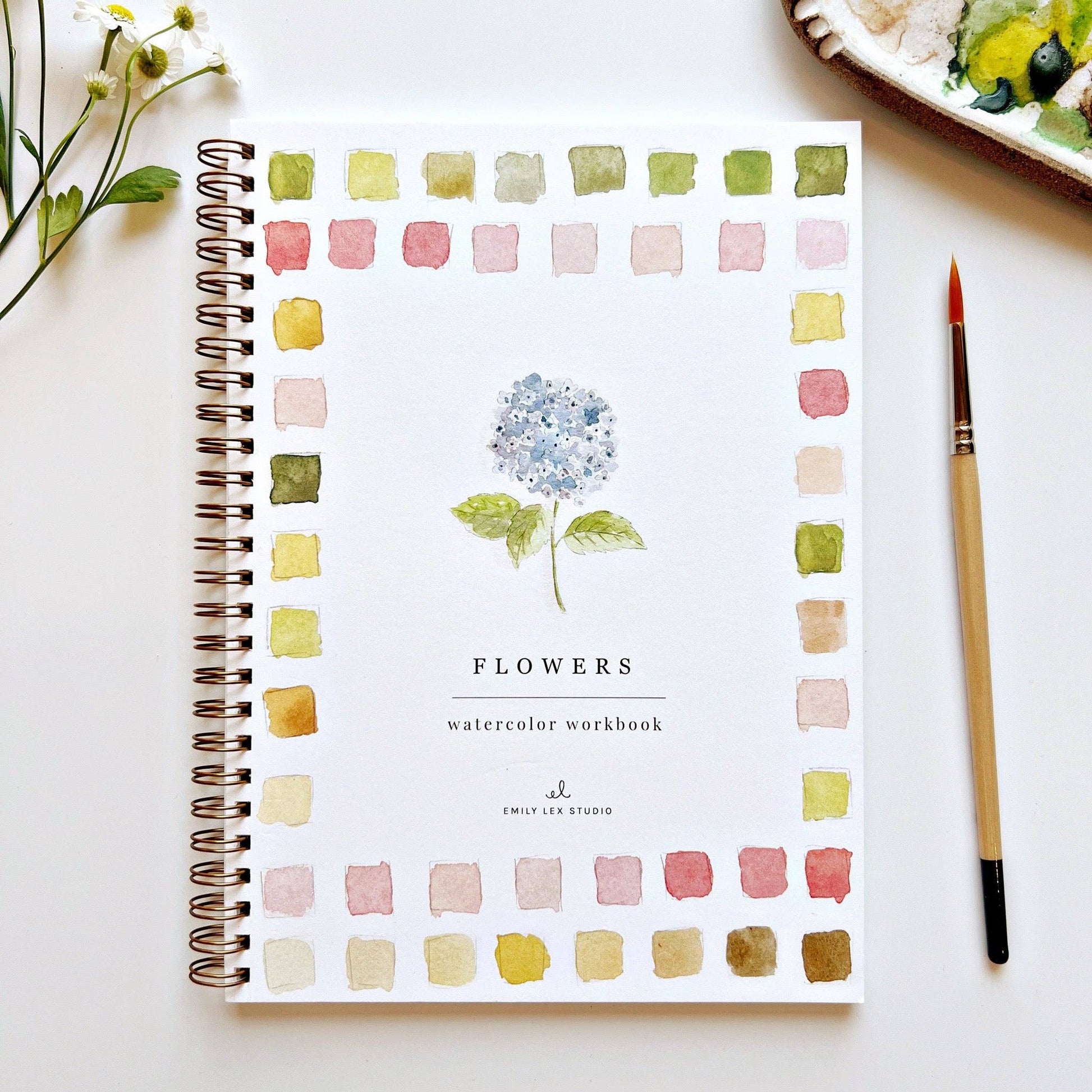 Flowers Watercolor Workbook - La Vie Est Belle