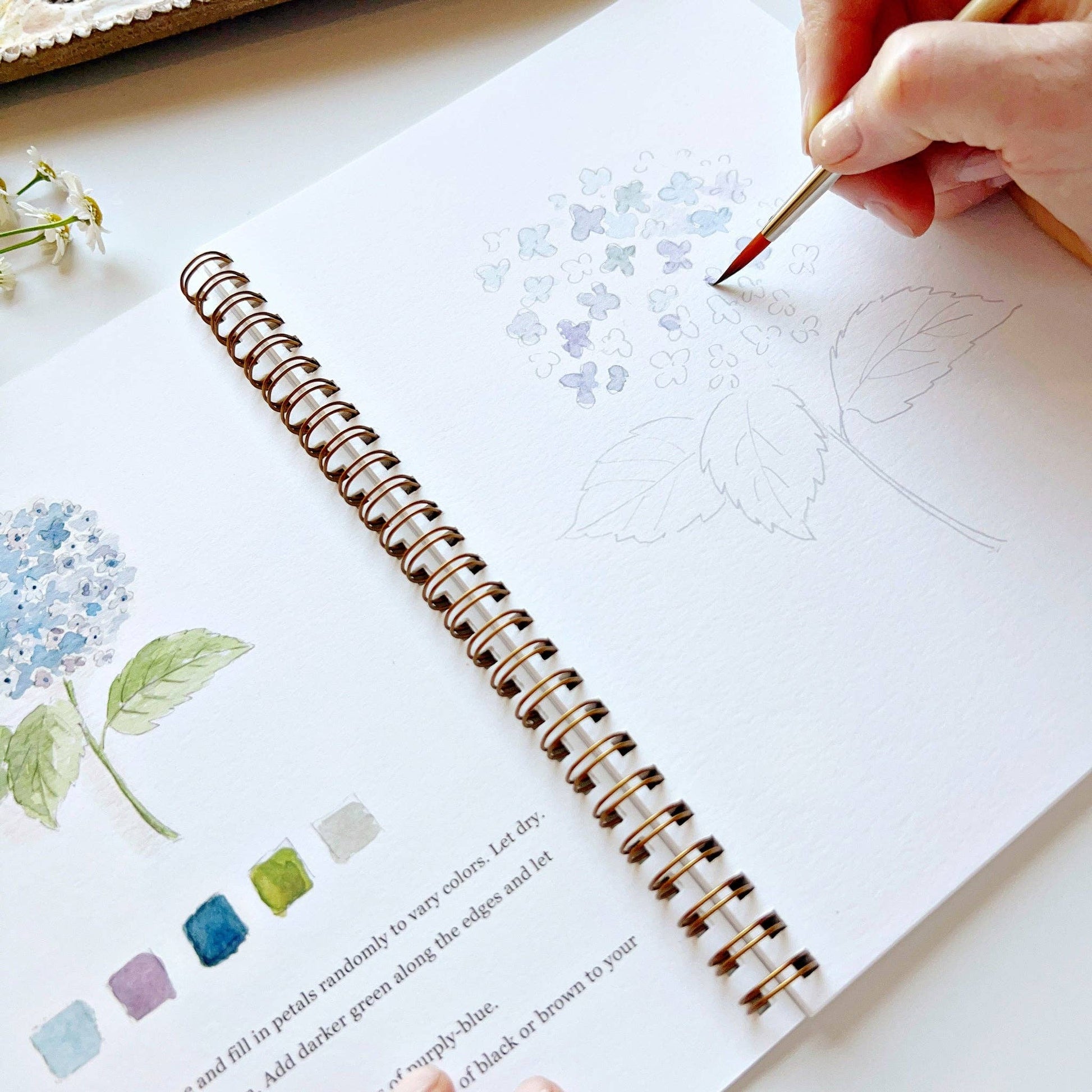 Flowers Watercolor Workbook - La Vie Est Belle