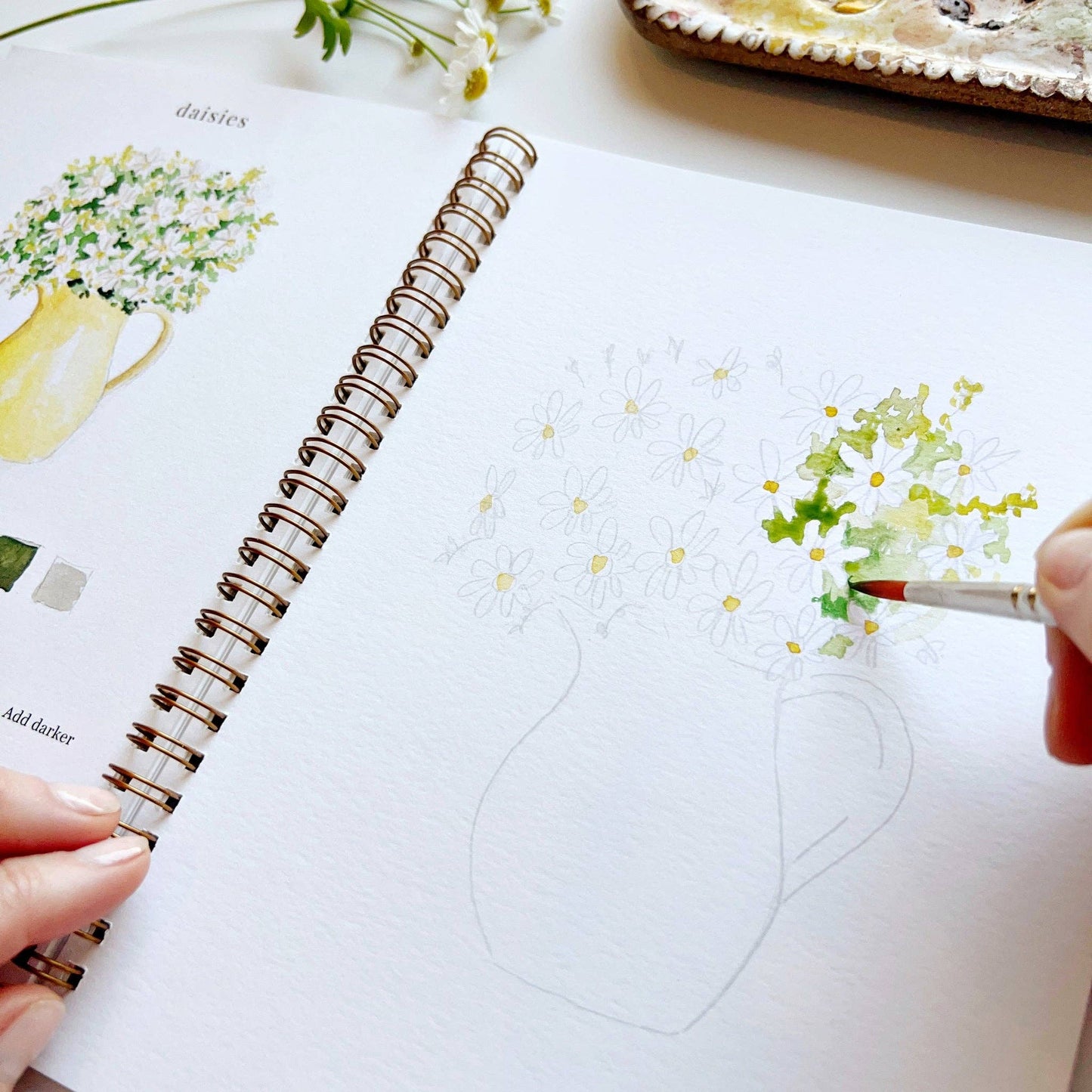 Flowers Watercolor Workbook - La Vie Est Belle
