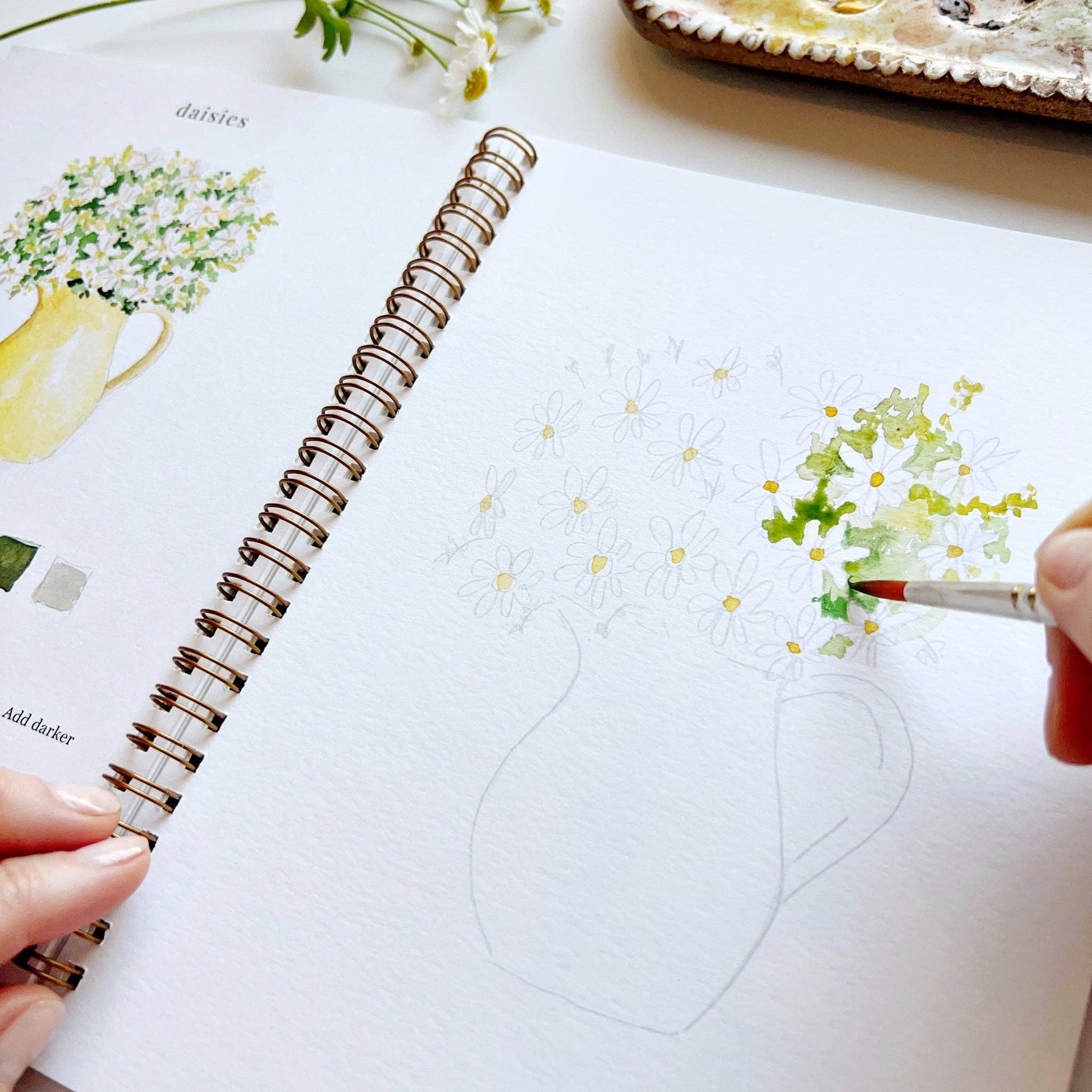 Flowers Watercolor Workbook - La Vie Est Belle