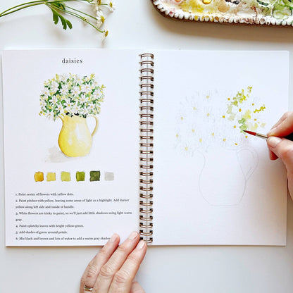 Flowers Watercolor Workbook - La Vie Est Belle