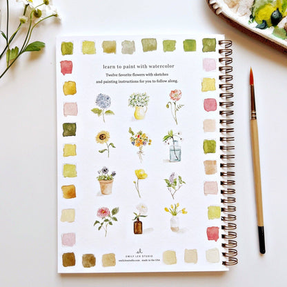 Flowers Watercolor Workbook - La Vie Est Belle