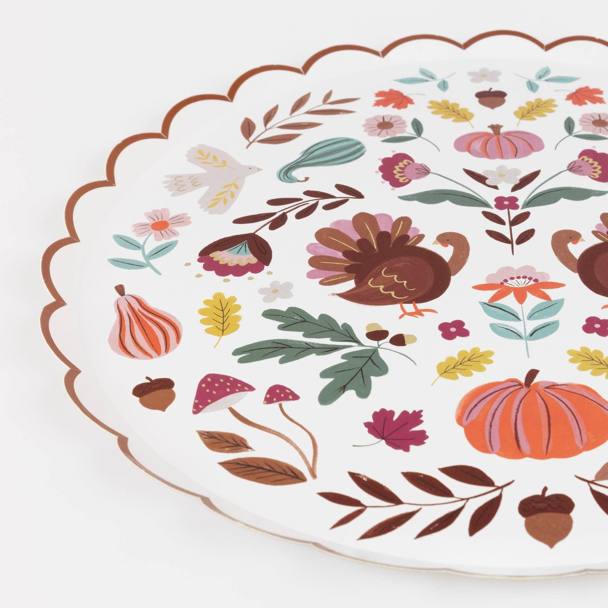Folk Fall Dinner Plates - La Vie Est Belle